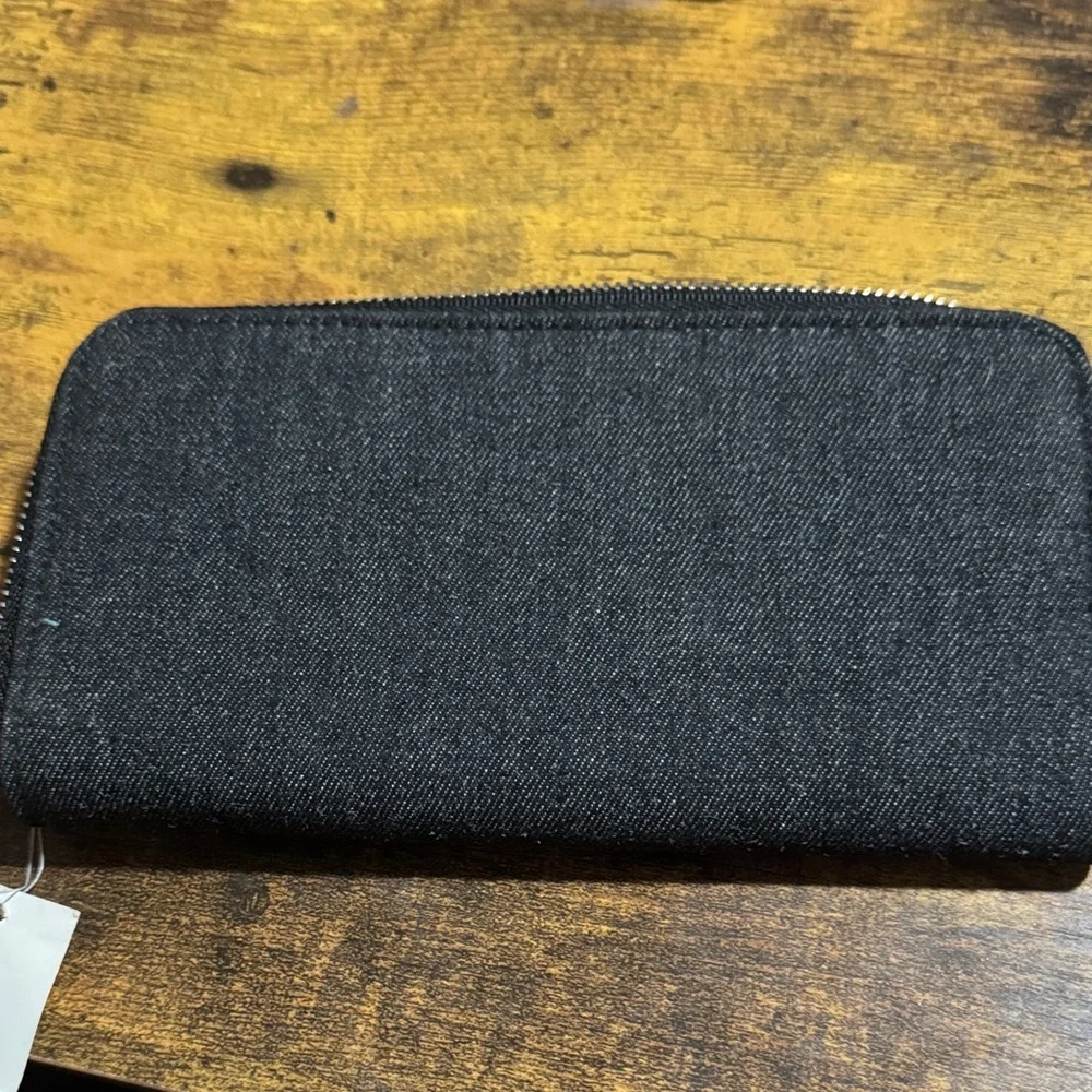 M&Ms world rhinestone Black Denim wallet
